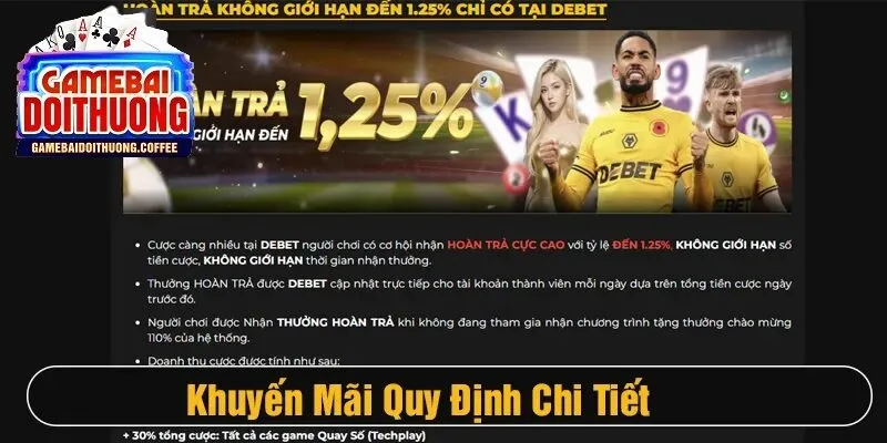 Thông tin khuyến mãi debet cho người chơi